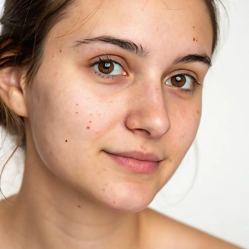 Kobieta z trądzikiem